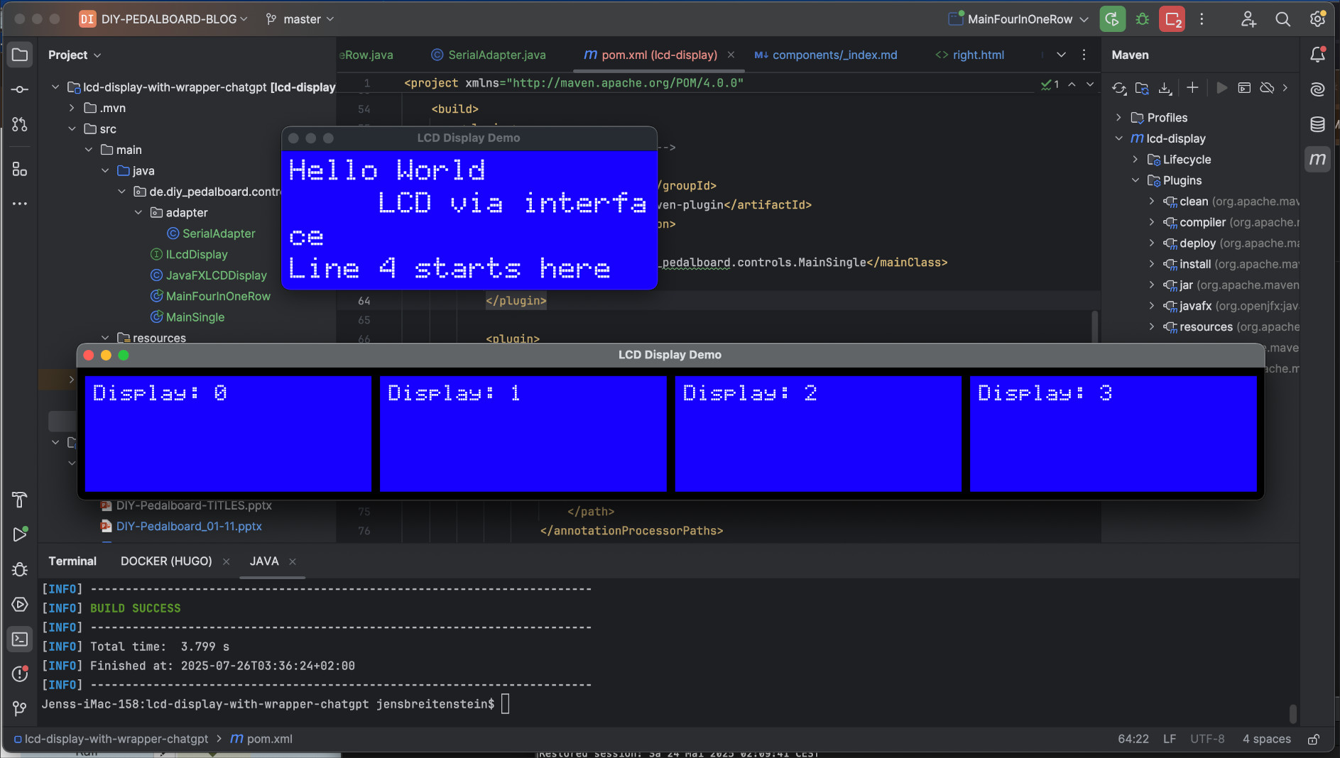 LCD Simulator in JavaFX